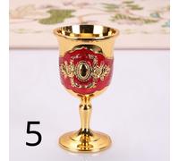 2pcs Metallo Altare Calice Vino Coppa Occhiali Wicca Chiesa Battesimo Oro
