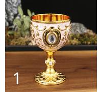 2pcs Metallo Calice Vino Coppa Wicca Altare Chiesa Battesimo Props Arredo Casa