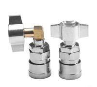 2pcs Metallo Pneumatico Connettore Dritto Attraverso e Gomito Integrato Raccordo per Camion Compressore D'aria Strumenti Argento Quick Connect Accoppiatore Facile Installazione