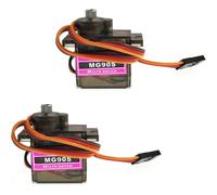 2pcs MG90S 9g Metal Gear Micro Tower Pro Servo Upgraded SG90 Digital Micro Servos (D-583-A)