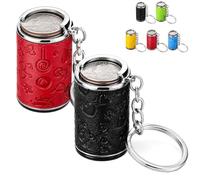 2PCS Mini Coin Storage Keychain, 2-in-1 Portable Coin Holder,Loose Change Container with Secure Snap Closure,Portable Pocket Coins Holder with Fidget Stress Relief,for Daily Carry Satisfying (A)
