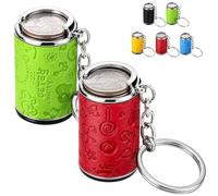 2PCS Mini Coin Storage Keychain, 2-in-1 Portable Coin Holder,Loose Change Container with Secure Snap Closure,Portable Pocket Coins Holder with Fidget Stress Relief,for Daily Carry Satisfying (B)