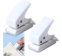 2pcs Mini Perforatrice Manuale Multifunzione Portatile su carta, perforatrice fogli a4, foratrice per carta, bucatrice etichette per Album Fotografici Souvenir, Design Ergonomico e Pulizia Semplice