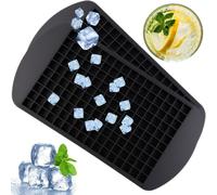 2PCS Mini Silicone Ice Cube Tray, 160 Griglie Flessibile Piazza Ice Stampi | Mini vassoi per cubetti di ghiaccio, riutilizzabili, per congelatore, piccoli cubetti di ghiaccio a rilascio facile