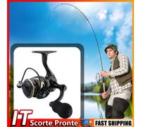 2Pcs Mini Spinning Fishing Reel 5.2/1 Speed Ratio 13BB Metal Spool Wheel (ZP500)