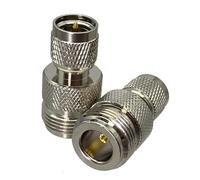 2Pcs Mini UHF MiniUHF Spina Maschio A N Femmina Jack Adattatore RF Connettore Coassiale 50ohm