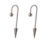 2Pcs Minimalista U Design Orecchini Cartilagine Per Le Ragazze In Acciaio Inox Piercing Gioielli Stile Punk Accessori Anniversario Regali di Nozze Unico A Forma di U Orecchino Design
