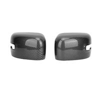 2pcs Mirror Caps, Carbon Fiber Left Right Rearview Side Mirror Covers Easy Installation Car Exterior Body Tuning Parts for Renegade 2015 to 2019