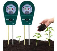 2PCS misuratori di umidità del Suolo per Piante 3 in 1 misuratore di umidità per Piante con PH/Temperatura/Luce, Adatto per Giardinaggio, Prato, Giardino, Agricoltura