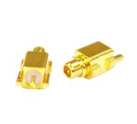 2pcs MMCX spina maschio connettore coassiale RF montaggio su PCB SMD dritto placcato oro 3 pin for scheda PCI Wireless