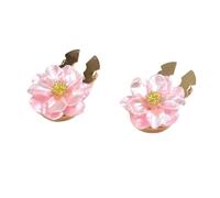 2PCS Moda Fiore Button Covers Gemelli Camicia Collare Clip Accessori Gioielli Decorativi Per Uomo Donna, 1.0*1.0*1.0