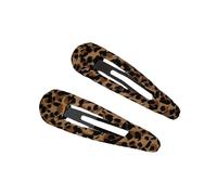 2pcs Moda Stile Coreano Leopardo Stampare Forcina Forcina Forte Grip Clip Per Capelli Per Vari Abiti E Occasioni Formali Non Obbligate