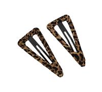 2pcs Moda Stile Coreano Leopardo Stampare Forcina Forcina Forte Grip Clip Per Capelli Per Vari Abiti E Occasioni Formali Non Obbligate