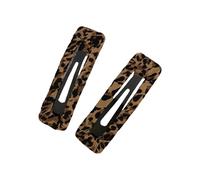 2pcs Moda Stile Coreano Leopardo Stampare Forcina Forcina Forte Grip Clip Per Capelli Per Vari Abiti E Occasioni Formali Non Obbligate