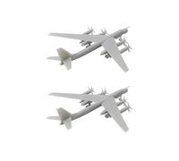 2PCS Modello Resina Bombardiere Tu-95MS Bear Scala 1/2000-1/350