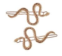 2pcs Moderna Forma Serpente Forcine di Modo Frangia Clip Retrò Barrettes Gioielli Copricapo Accessori Per Lo Styling Dei Capelli Strumento