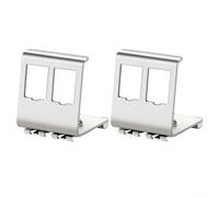 2pcs Modulo di Rete Staffa In Metallo Per RJ45 Guide di Scorrevole Montaggio Hardware Di Fissaggio Per Installazioni Rack Data Center