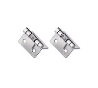 2PCS Molla auto-apribile, cerniere per porte a molla in acciaio inossidabile, cerniere ad apertura automatica per uso interno in progetti edilizi residenziali e commerciali (25 × 32 × 1,5 mm)