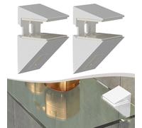 2PCS Morsetti di Supporto in Vetro Regolabili per Progetti di Ristrutturazione I