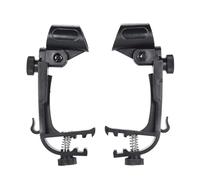 2pcs morsetto clip on tamburo bordo microfono supporto microfono regolabile antiurto