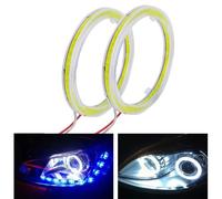 2PCS Moto Auto Angel Eyes for LED Fari 90MM Cob Cerchio Anelli Nebbia Ligh