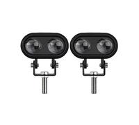 2Pcs Motorcycle LED Spotlight Long Focus Dual Lens High Brightness Off Road IP68 Waterproof Strobe L