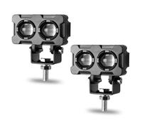 2pcs Motorcycle LED Spotlights Dual Color White Yellow Headlight Hi/Lo Lamp New