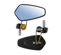2pcs Motorcycle Rearview Mirrors Universal Clear Glass Scooter Bar End Handlebar Mirror Rear View Mirror Accessories,Wider Vision