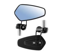 2pcs Motorcycle Rearview Mirrors Universal Clear Glass Scooter Bar End Handlebar Mirror Rear View Mirror Accessories,Wider Vision