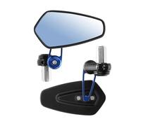 2pcs Motorcycle Rearview Mirrors Universal Clear Glass Scooter Bar End Handlebar Mirror Rear View Mirror Accessories,Wider Vision