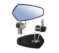 2pcs Motorcycle Rearview Mirrors Universal Clear Glass Scooter Bar End Handlebar Mirror Rear View Mirror Accessories,Wider Vision