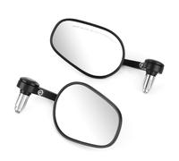 2Pcs Motorcycle Rearview Mirrors Universal Rear View 7/8in 22mm Handlebar CNC