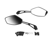 2PCS Motorcycle Rearview Mirrors With Clear And Wide Angle Shockproof Design For Scooters And Motorcycles On The Road Made Of Plastic And Metal