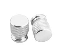 2PCS Motorcycle Tire Valve Air Port Stem Cover Cap Plug CNC Accessories Compatible With JET X 150 125 JETX150 JETX125 2023-2024(Silver NO LOGO)