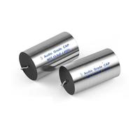 2Pcs MPT MKP 400V Capacitor HIFI Axial Fever Crossover Coupling Frequency-Divided For Audio Capacitor Audiophile Speaker AUOQKQUT(2.2UF MPT Silver)