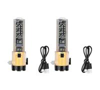 2PCS Multiuso Luce di Lavoro Texture Torcia Portatile con Funzione di Interruttore Finestra per Emergenze Situazione Alta Luminosità LED Torcia Elettrica