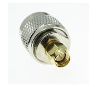 2Pcs N maschio a spina maschio SMA placcato oro SMA a N adattatori coassiali for connettori RF diritti in ottone
