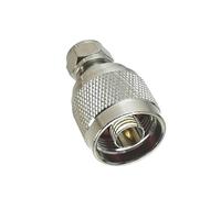 2Pcs N Spina maschio A F TV Spina maschio Connettore adattatore RF Coassiale Ottone 50ohm