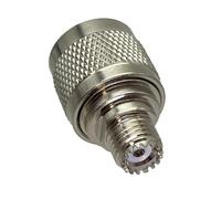 2Pcs N Spina Maschio A Mini UHF MiniUHF Femmina Martinetti Adattatore del Connettore Convertitori Coassiali RF Terminali Filo Ottone Dritto