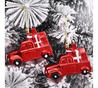 2pcs Natale Albero Plastica Ornamenti Piccolo Lampadari da Parete Vacanza Nuovo