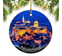 2Pcs Natale Ornamenti Buda Budapest Decorazione