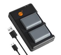 2PCS NB-2LH NB-2L (1900Mah/7.4V) Batteria Caricatore Compatibile per Canon