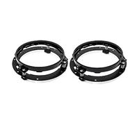 2PCS Nero/Cromo 5 3/4 "Kit staffa faro da 5.75 pollici for staffe di montaggio for moto Anello compatibile con fari LED da 5.75 pollici (Size : 2PCS Black)