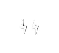 2PCS Orecchini Punto Luce Argento, Orecchini A Bottone In Oro Fulmine Orecchini Punto Luce, Argento 925 Per Donne, Ragazze e Uomini Silver Stud Earrings