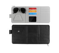 2PCS Organizzatore Parasole Auto, Accessori Per Interni In Pelle, Custodia Per Chiavi, Cellulare, Fattura, Accessori Universali Per Interni