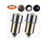 2pcs P13.5s LED Replacement Bulbs for Maglite Flashlight 6500K 3W DC6V-24V White Light Upgrade