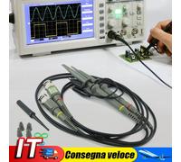 2pcs P6100 100MHz 1X 10X Scope Clip Test Probes BNC Oscilloscope Probe Kit IT