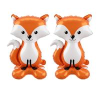 2pcs Palloncini Volpe, In Piedi 3D Palloncino, Palloncini Animali Giungla
