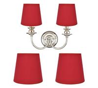 2pcs Paralume Piccolo, 4.4x6.0x5.5in Paralume in Tessuto a Barile Paralume in Tessuto Vintage Paralume Soggiorno Camera da Letto Paralume Ricambio per Lampada Tavolo Lampadario E14 Lampada (PX16)