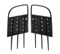 2PCS Paraurti Anteriore Griglia Sartie A Nido D'ape ABS Anteriore A Nido D'ape Paraurti Griglia Laterale Per VW Per Golf Per GTI GTD MK6 Griglia Anteriore